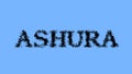 Ashura smoke text effect sky isolated background