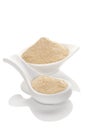 Ashwagandha powder on white background Royalty Free Stock Photo