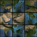 Asia 3d map set