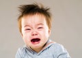 Asia baby boy crying Royalty Free Stock Photo