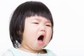 Asia baby girl cough Royalty Free Stock Photo