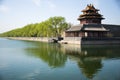 In Asia, Beijing, China, historic building, the Imperial Palace, turret Royalty Free Stock Photo