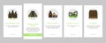 Asia Building And Land Scape onboarding icons set vector