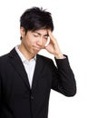 Asia businessman headache