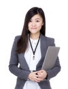 Asia businesswoman with laptop computer