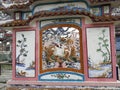 Asia Central Vietnam Hue City of Ghosts An Bang Graveyard Tomb China Ceramic Porcelain Mosaic Lion Decoration Arts Craftsmanship