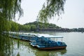 Asia China, Beijing, Beihai Park, Lakeview, long corridor, cruise,