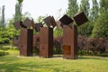 Asia China, Beijing, Chaoyang Park, Landscape sculpture,Open city