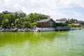 Asia China, Beijing, Grand View Garden,Scenic garden, lake, waterside Royalty Free Stock Photo