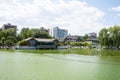 Asia China, Beijing, Grand View Garden,Scenic garden,Lakeview Royalty Free Stock Photo
