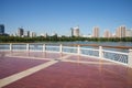 In Asia, China, Beijing, lotus pond parkÃ¯Â¼ÅViewing platform,