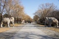 Asia China, Beijing, Ming Dynasty Tombs, scenic area, Road God stone carving