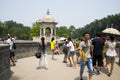 Asia China, Beijing, Old Summer Palace yellow array Royalty Free Stock Photo