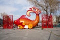Asia China, Beijing, Shichahai Scenic Ã¯Â¼ÅLandscape decoration, goldfish