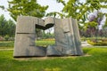 Asia China, beijing, Shunyi flower port, Landscape sculpture, Stone Book