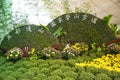 Asia, China, Beijing, shunyi flowers port,Indoor landscape, grass carving