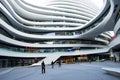 In Asia, China, Beijing, SOHO, the Milky Way, modern architecture