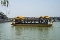 Asia China, Beijing, the Summer Palace, Dragon boat, Royalty Free Stock Photo