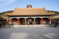 Asia China, Beijing, the Summer Palace, winter architecture and landscape Royalty Free Stock Photo