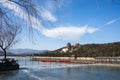 Asia China, Beijing, the Summer Palace, Winter, the lake scenery Royalty Free Stock Photo