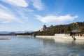 Asia China, Beijing, the Summer Palace, Winter, the lake scenery Royalty Free Stock Photo