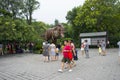 Asia China, Beijing, Taoranting Park Park, dinosaur show