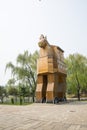 Asia China, Beijing, the world park, miniature landscape, Troy horse,