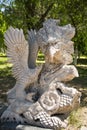 Asia China, Beijing, Yang Shan Park, landscape sculpture,eagle