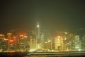 ASIA CHINA HONGKONG SKYLINE Royalty Free Stock Photo