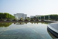 Asia China, Wuqing Tianjin, cultural park, square, Fountain pool