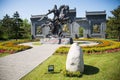 Asia China, Wuqing, Tianjin, Green Expo, landscape sculpture, ancient general