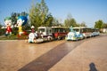 Asia China, Wuqing, Tianjin, Green Expo, Tourist train, cartoon mascot