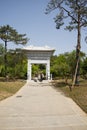 Asia Chinese, Beijing, China Garden Museum, Outdoor garden, stone arch