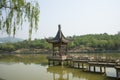 Asia Chinese, Beijing, North Palace, Forest Park, Garden architecture, The zigzag bridge, Pavilion