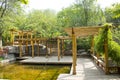 Asia Chinese, Beijing, North Palace, Forest Park, Landscape architecture, wood PavilionÃ¯Â¼Å