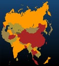 Asia (coloured)