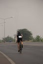 Asia cyclist road bicycle in triahlon compettion