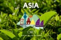 Asia East Continent Informative Culture Graphic Concept