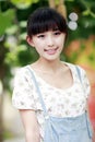 Asia girl next door outdoor Royalty Free Stock Photo