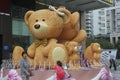 Asia GrandmotherÃ¯Â¼Å granddaughter and bear statues