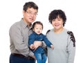 Asia grandparent with thier granddaughter Royalty Free Stock Photo