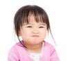 Asia little girl making funny face Royalty Free Stock Photo