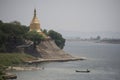 ASIA MYANMAR BAGAN AYEYARWADY RIVER Royalty Free Stock Photo