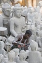 ASIA MYANMAR MANDALAY MARBLE BUDDHA FACTORY