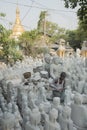 ASIA MYANMAR MANDALAY MARBLE BUDDHA FACTORY