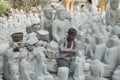 ASIA MYANMAR MANDALAY MARBLE BUDDHA FACTORY