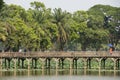 ASIA MYANMAR YANGON KANDAWGYI LAKE PARK