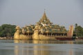 ASIA MYANMAR YANGON KANDAWGYI LAKE RESTAURANT KARAWEIK Royalty Free Stock Photo