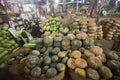 ASIA MYANMAR YANGON MARKET FOOD FEGETABLE Royalty Free Stock Photo