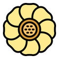 Asia rafflesia icon vector flat